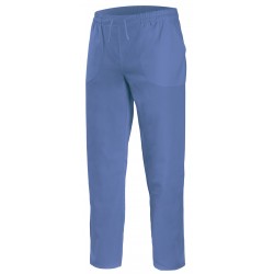 Pantalón pijama con cintas celeste